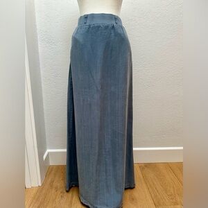 Splendid Elegant Blue Maxi Skirt